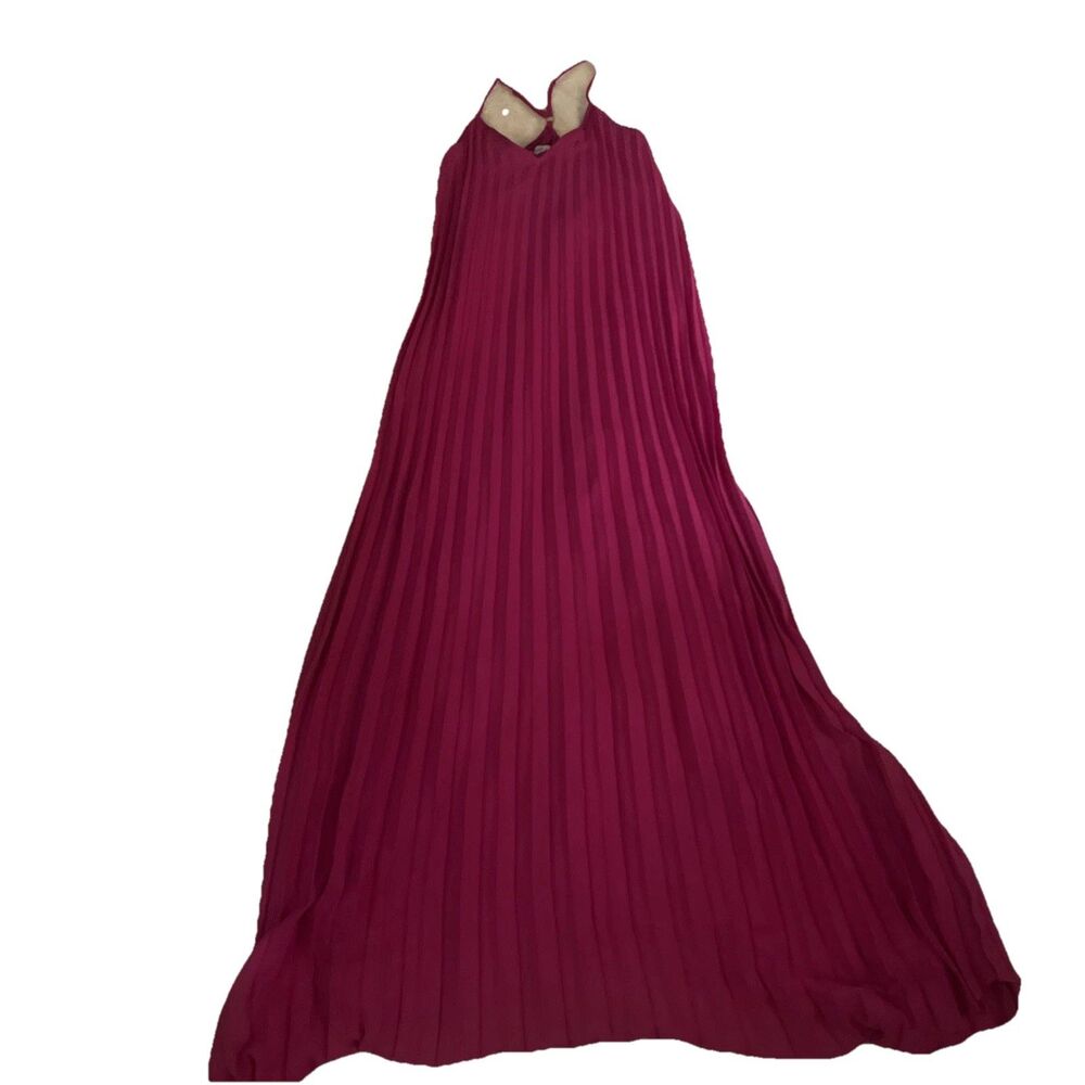 She+Sky Women's Smocked Maxi Dress Racerback Pink Sundress Small